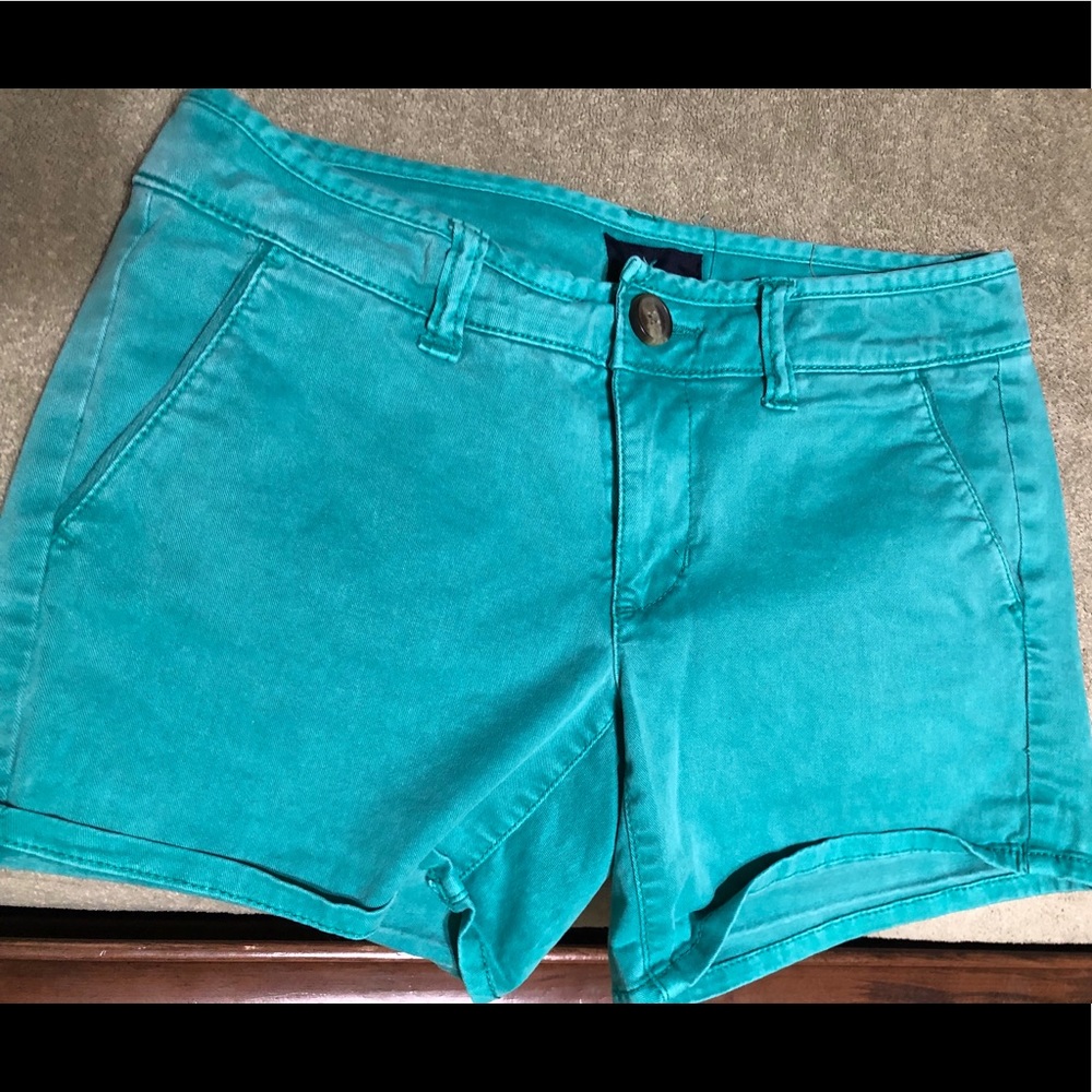 Turquoise American Eagle Midi Short.
